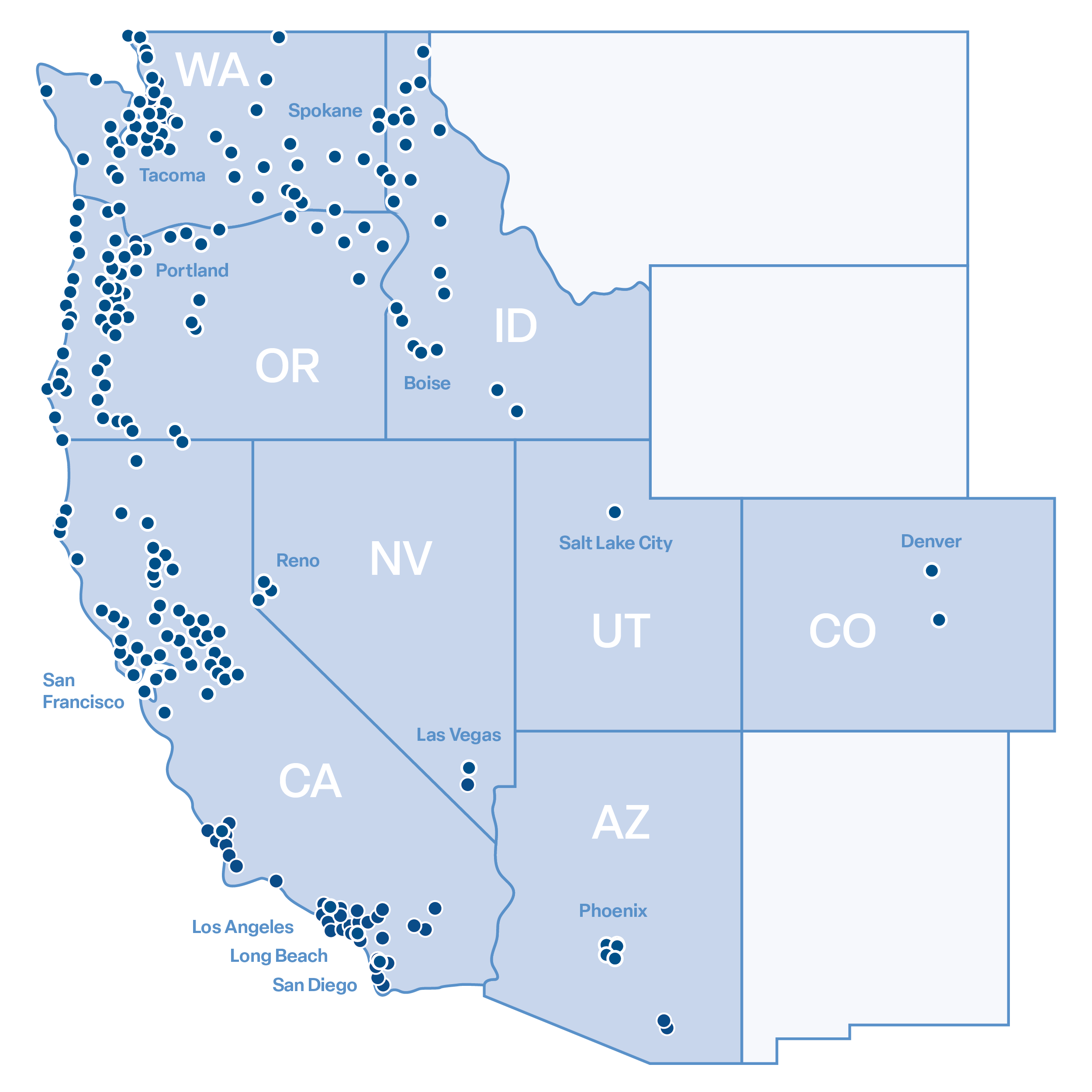 Map of footprint