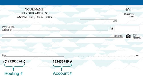 routing number location
